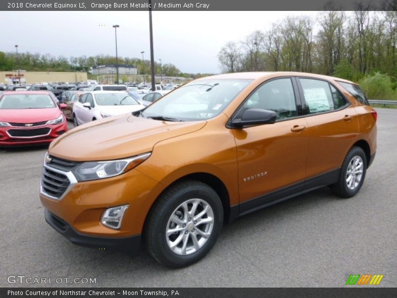 Orange Burst Metallic / Medium Ash Gray 2018 Chevrolet Equinox LS