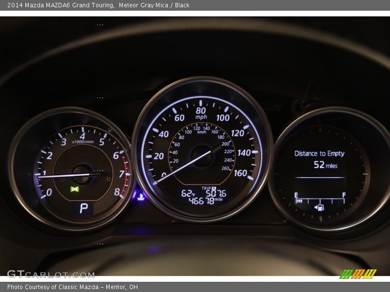 Meteor Gray Mica / Black 2014 Mazda MAZDA6 Grand Touring