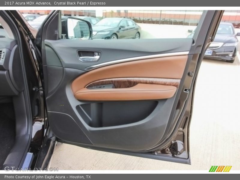 Crystal Black Pearl / Espresso 2017 Acura MDX Advance