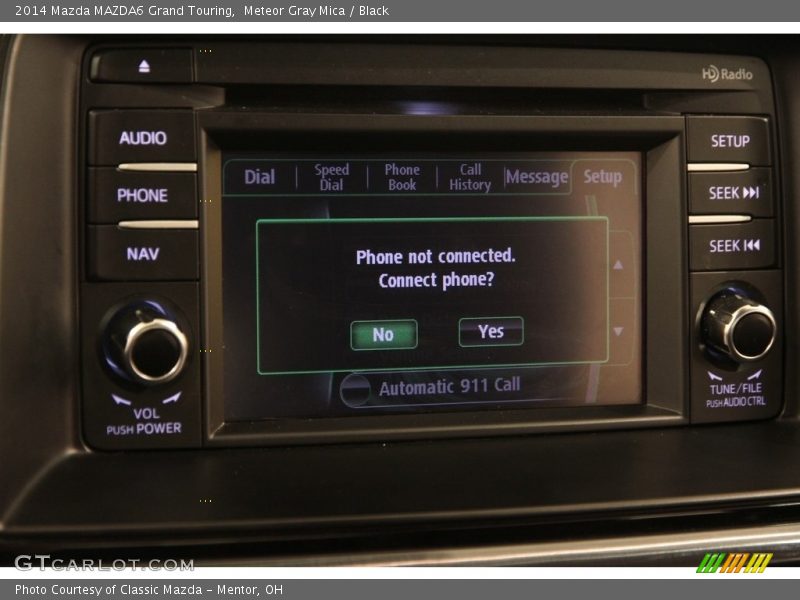 Meteor Gray Mica / Black 2014 Mazda MAZDA6 Grand Touring