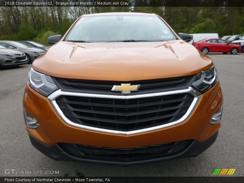 Orange Burst Metallic / Medium Ash Gray 2018 Chevrolet Equinox LS