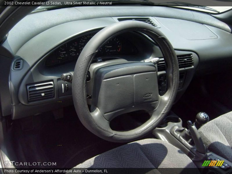 Ultra Silver Metallic / Neutral 2002 Chevrolet Cavalier LS Sedan