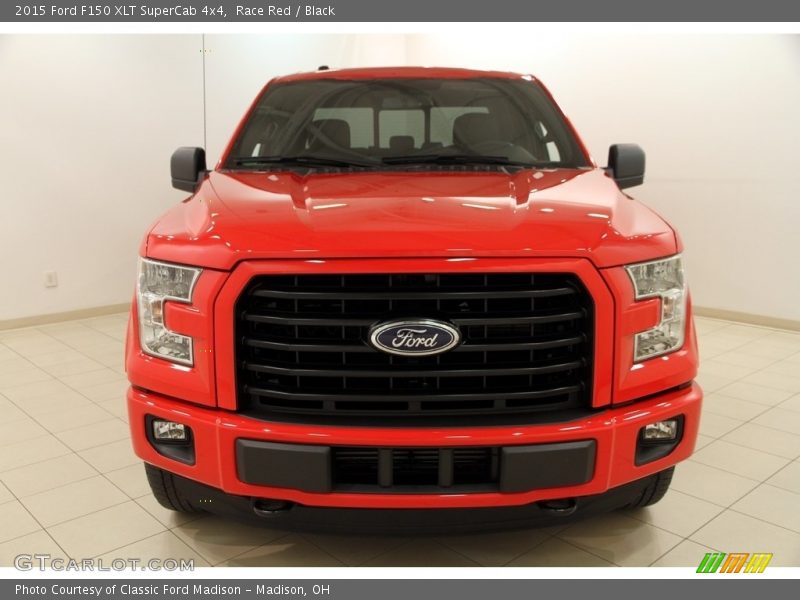 Race Red / Black 2015 Ford F150 XLT SuperCab 4x4