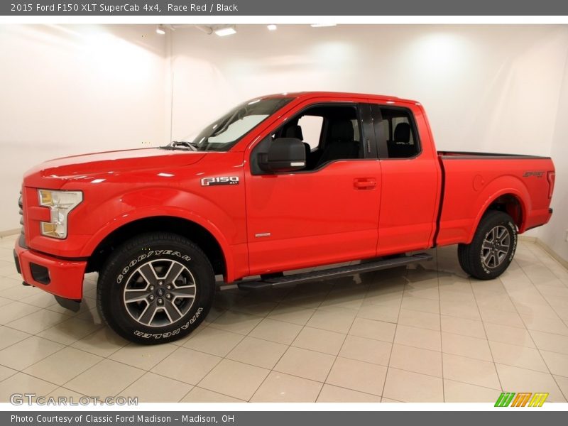 Race Red / Black 2015 Ford F150 XLT SuperCab 4x4