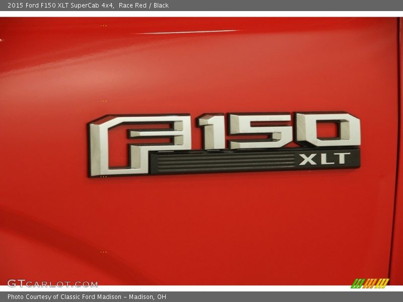 Race Red / Black 2015 Ford F150 XLT SuperCab 4x4