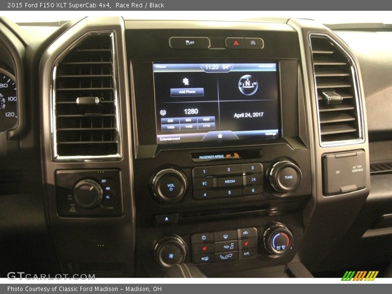 Race Red / Black 2015 Ford F150 XLT SuperCab 4x4