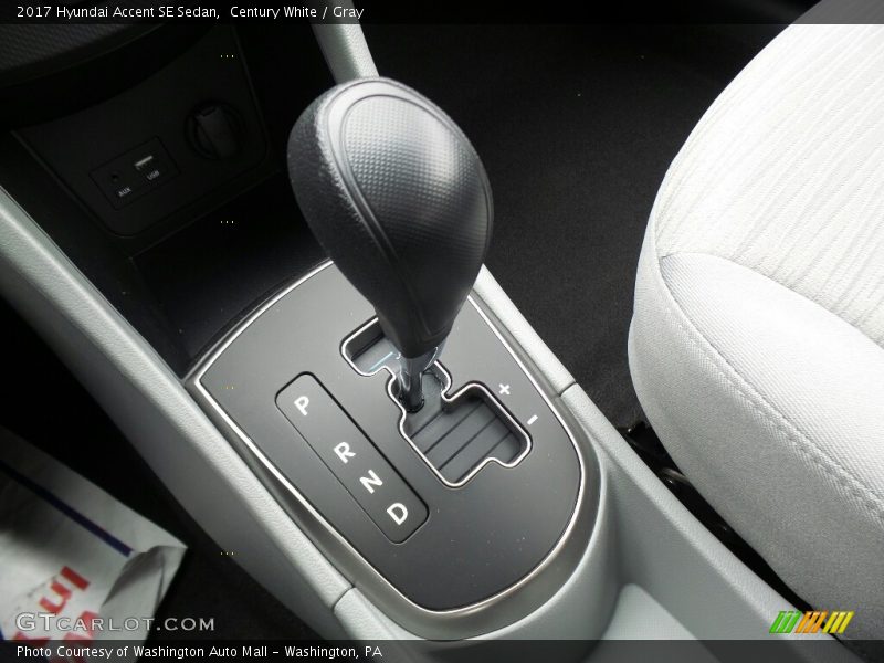Century White / Gray 2017 Hyundai Accent SE Sedan