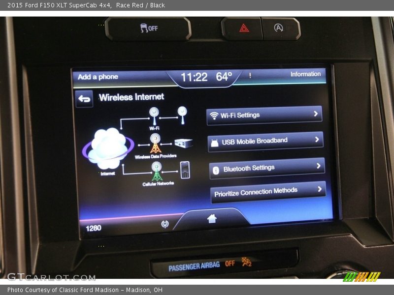 Race Red / Black 2015 Ford F150 XLT SuperCab 4x4