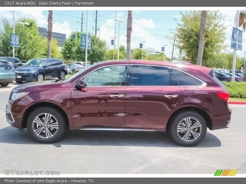 Dark Cherry Pearl / Parchment 2017 Acura MDX