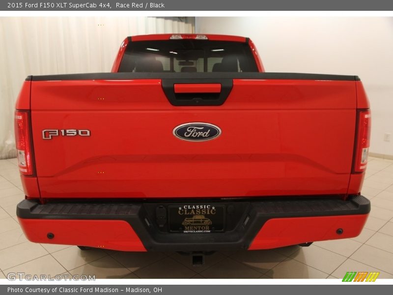 Race Red / Black 2015 Ford F150 XLT SuperCab 4x4