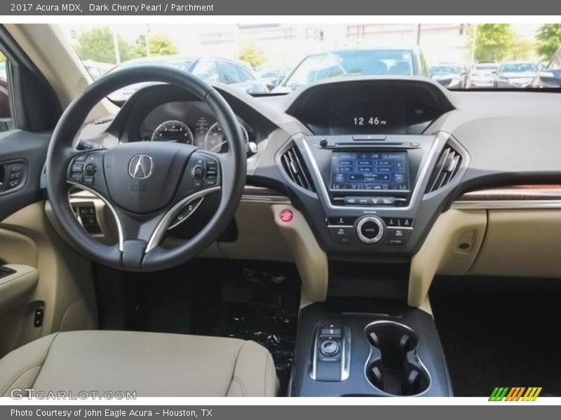 Dark Cherry Pearl / Parchment 2017 Acura MDX
