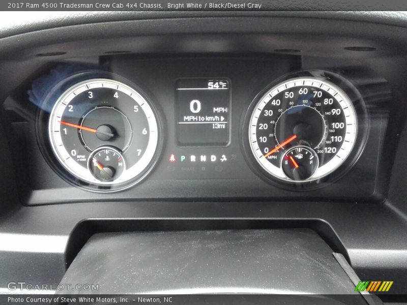  2017 4500 Tradesman Crew Cab 4x4 Chassis Tradesman Crew Cab 4x4 Chassis Gauges