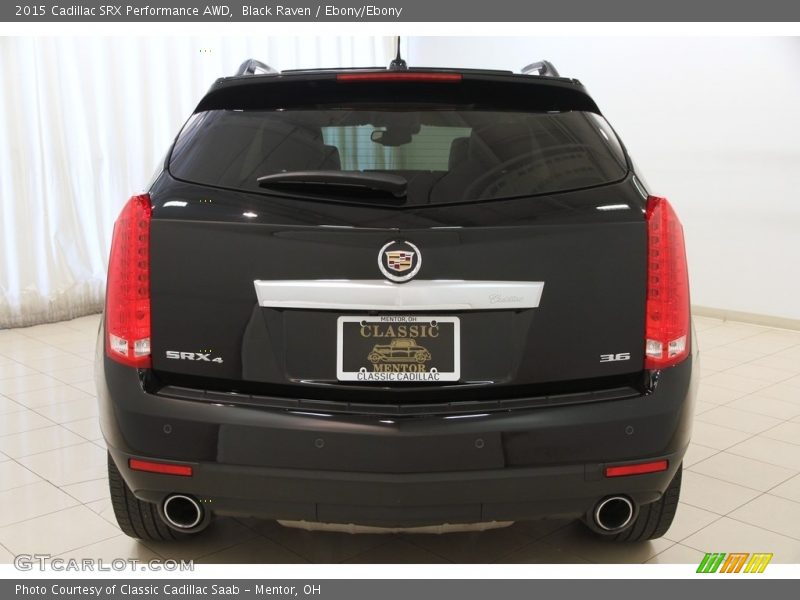 Black Raven / Ebony/Ebony 2015 Cadillac SRX Performance AWD