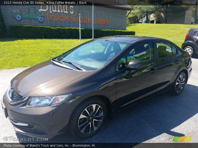 Kona Coffee Metallic / Black 2013 Honda Civic EX Sedan