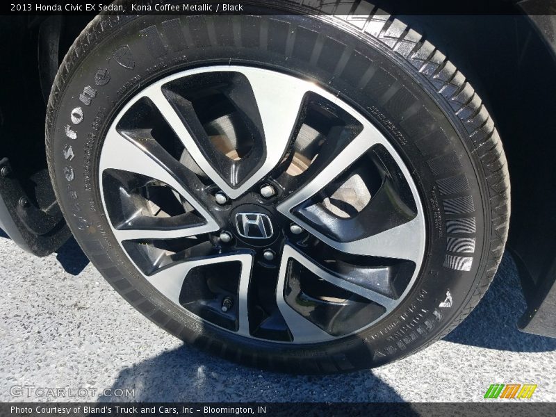Kona Coffee Metallic / Black 2013 Honda Civic EX Sedan