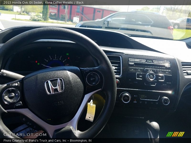 Kona Coffee Metallic / Black 2013 Honda Civic EX Sedan