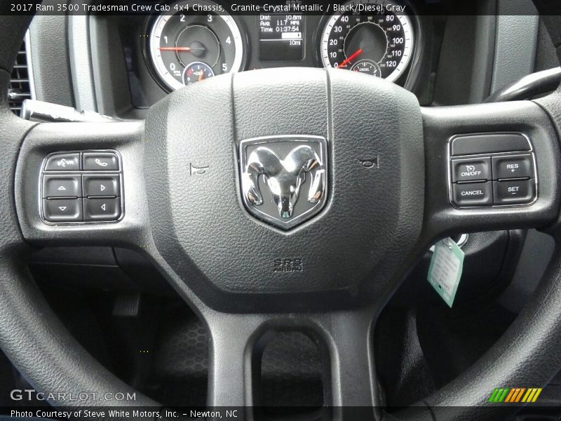 Granite Crystal Metallic / Black/Diesel Gray 2017 Ram 3500 Tradesman Crew Cab 4x4 Chassis
