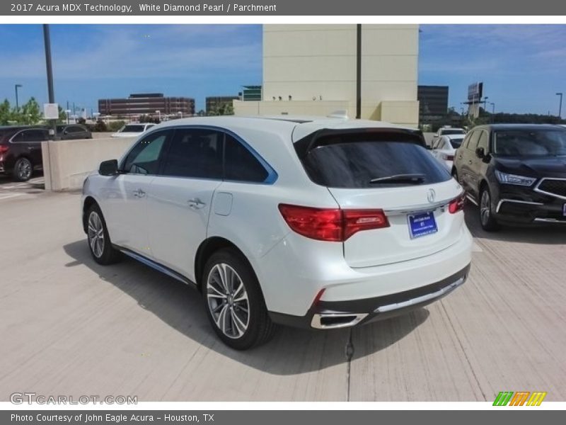 White Diamond Pearl / Parchment 2017 Acura MDX Technology