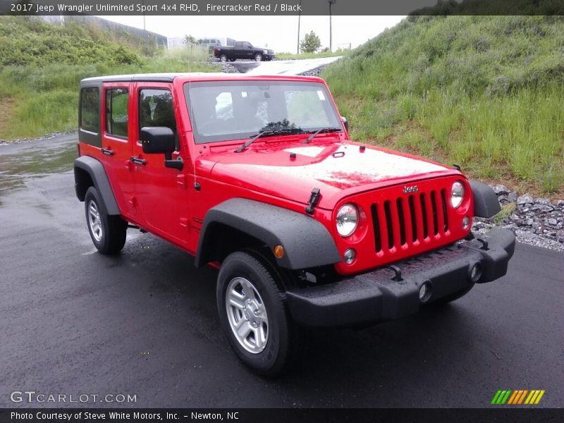 Front 3/4 View of 2017 Wrangler Unlimited Sport 4x4 RHD