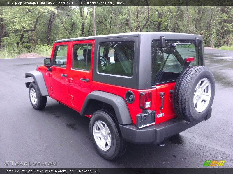 Firecracker Red / Black 2017 Jeep Wrangler Unlimited Sport 4x4 RHD