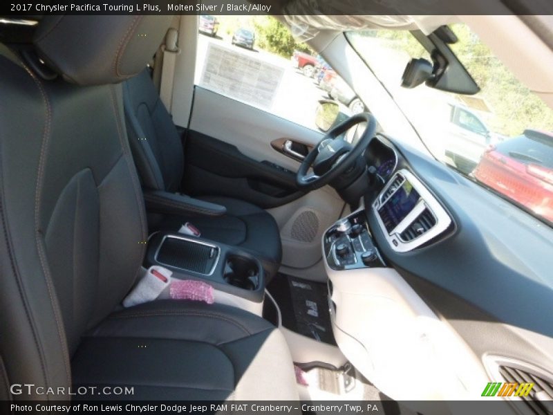 Molten Silver / Black/Alloy 2017 Chrysler Pacifica Touring L Plus