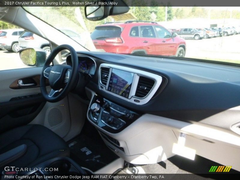 Molten Silver / Black/Alloy 2017 Chrysler Pacifica Touring L Plus