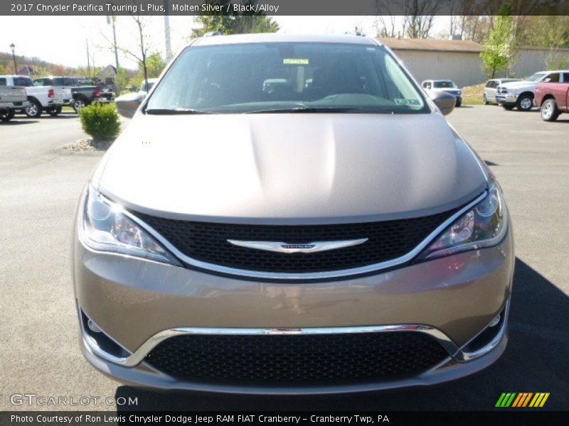 Molten Silver / Black/Alloy 2017 Chrysler Pacifica Touring L Plus