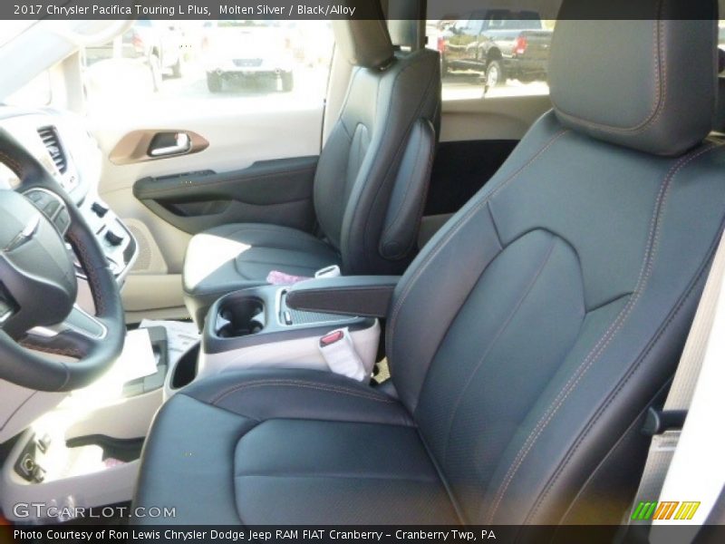 Molten Silver / Black/Alloy 2017 Chrysler Pacifica Touring L Plus