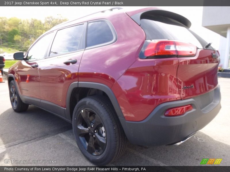 Deep Cherry Red Crystal Pearl / Black 2017 Jeep Cherokee Sport 4x4