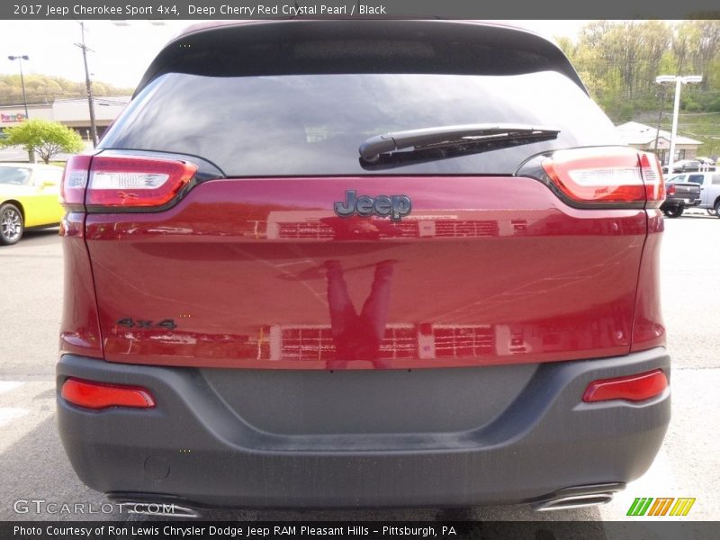 Deep Cherry Red Crystal Pearl / Black 2017 Jeep Cherokee Sport 4x4