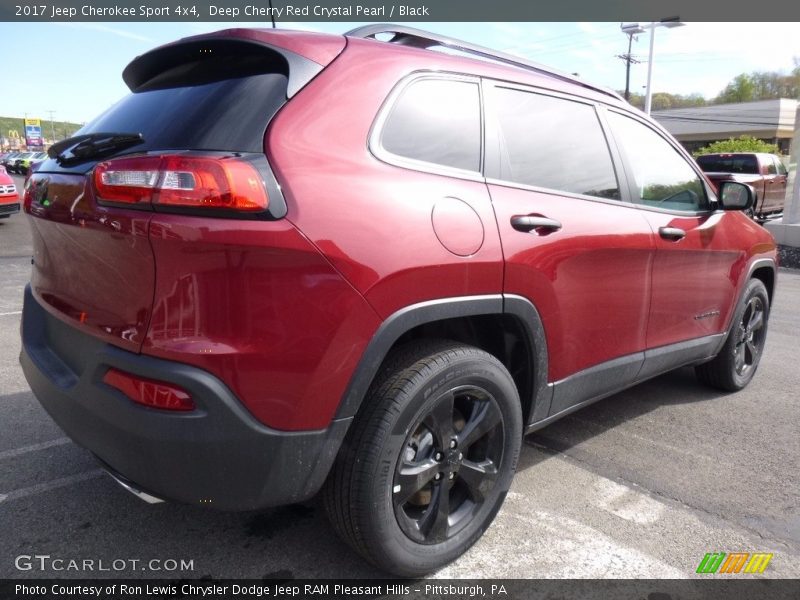 Deep Cherry Red Crystal Pearl / Black 2017 Jeep Cherokee Sport 4x4