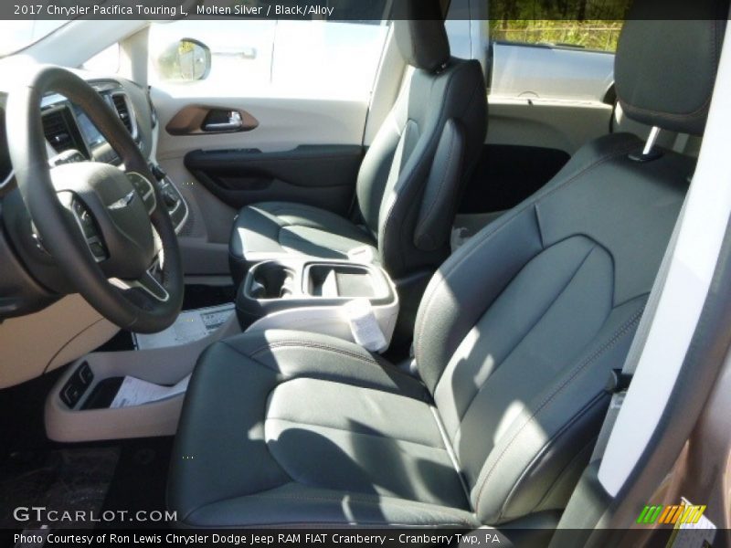 Molten Silver / Black/Alloy 2017 Chrysler Pacifica Touring L