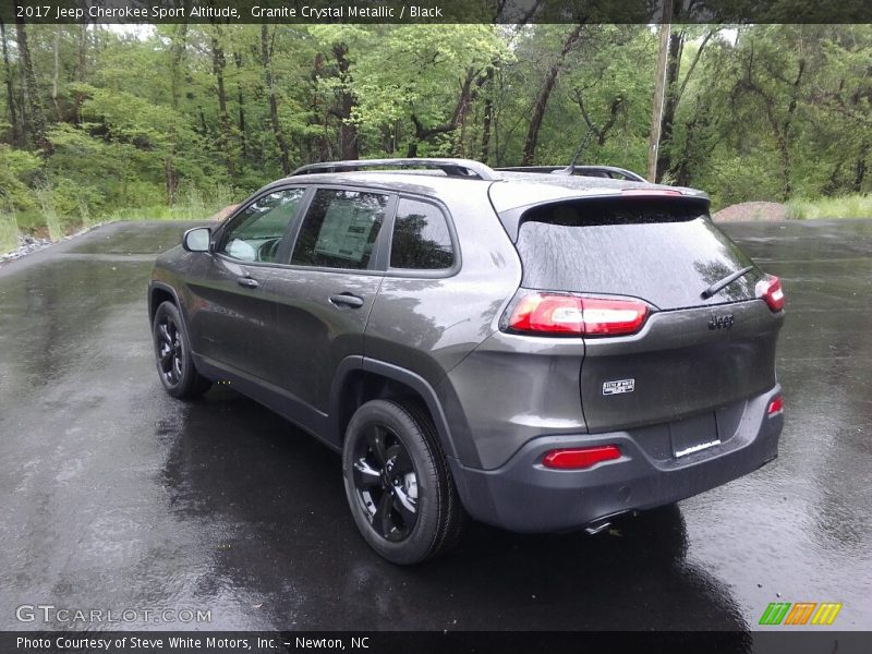 Granite Crystal Metallic / Black 2017 Jeep Cherokee Sport Altitude