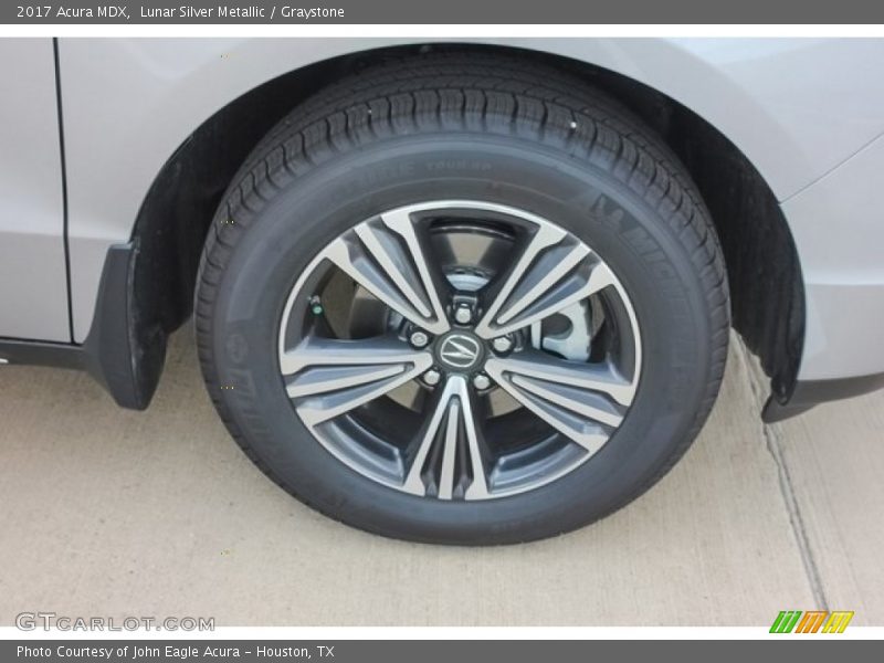Lunar Silver Metallic / Graystone 2017 Acura MDX