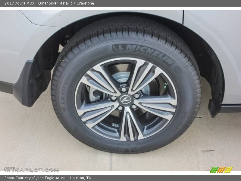 Lunar Silver Metallic / Graystone 2017 Acura MDX