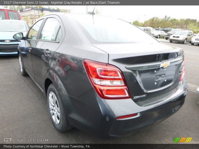 Nightfall Gray Metallic / Jet Black/Dark Titanium 2017 Chevrolet Sonic LS Sedan