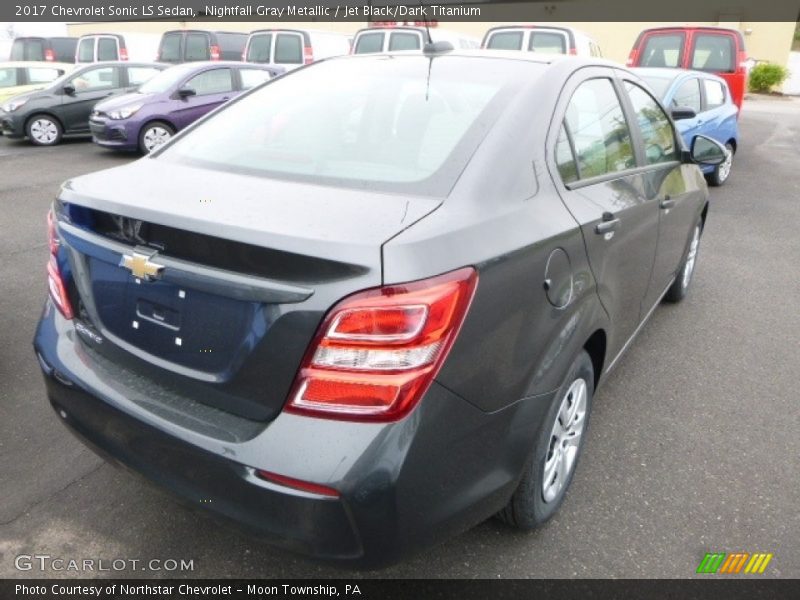 Nightfall Gray Metallic / Jet Black/Dark Titanium 2017 Chevrolet Sonic LS Sedan