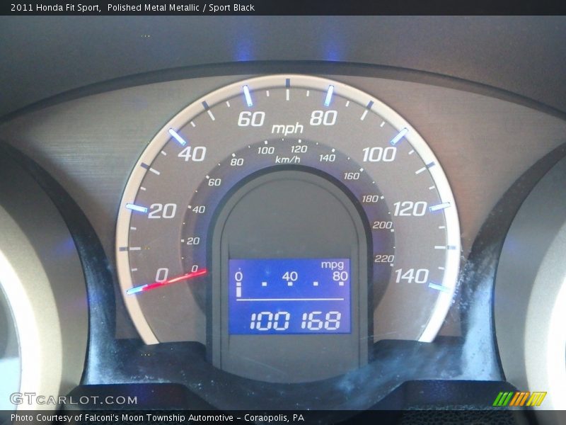Polished Metal Metallic / Sport Black 2011 Honda Fit Sport