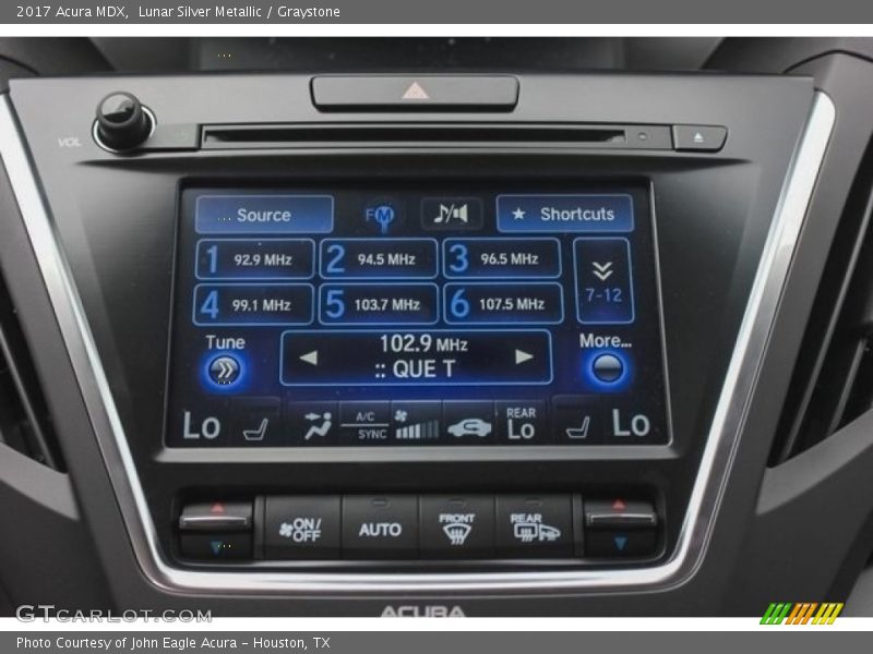 Lunar Silver Metallic / Graystone 2017 Acura MDX