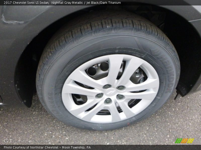 Nightfall Gray Metallic / Jet Black/Dark Titanium 2017 Chevrolet Sonic LS Sedan
