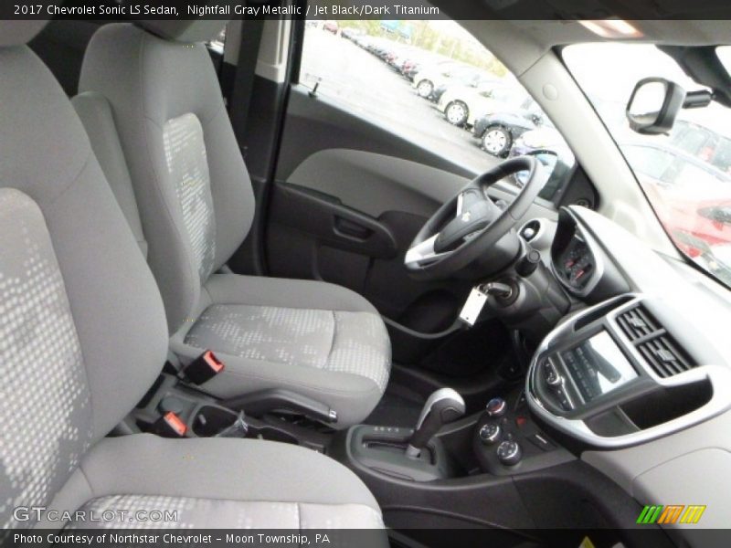 Nightfall Gray Metallic / Jet Black/Dark Titanium 2017 Chevrolet Sonic LS Sedan