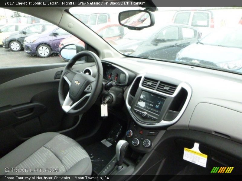 Nightfall Gray Metallic / Jet Black/Dark Titanium 2017 Chevrolet Sonic LS Sedan