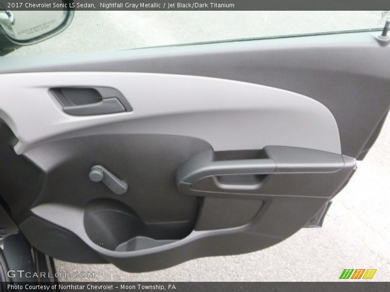Nightfall Gray Metallic / Jet Black/Dark Titanium 2017 Chevrolet Sonic LS Sedan
