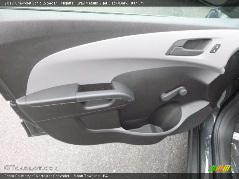 Nightfall Gray Metallic / Jet Black/Dark Titanium 2017 Chevrolet Sonic LS Sedan