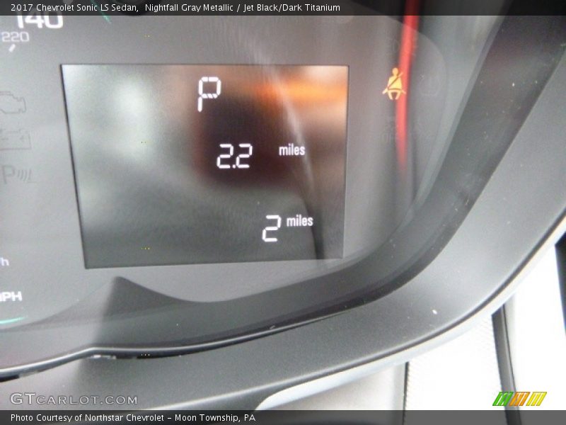 Nightfall Gray Metallic / Jet Black/Dark Titanium 2017 Chevrolet Sonic LS Sedan