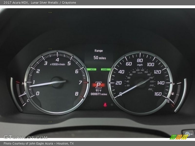 Lunar Silver Metallic / Graystone 2017 Acura MDX