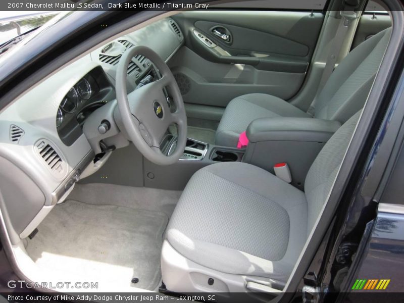 Dark Blue Metallic / Titanium Gray 2007 Chevrolet Malibu LS Sedan
