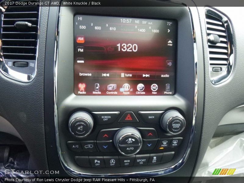 White Knuckle / Black 2017 Dodge Durango GT AWD