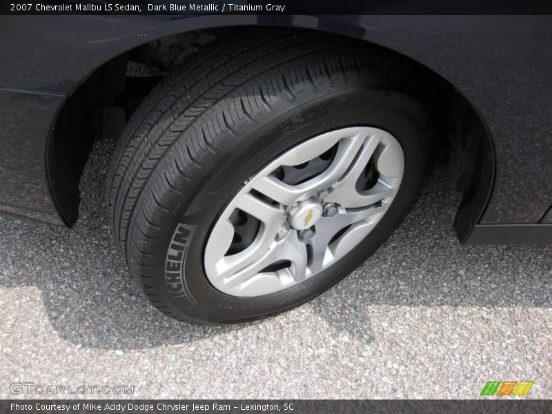 Dark Blue Metallic / Titanium Gray 2007 Chevrolet Malibu LS Sedan