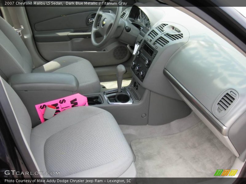 Dark Blue Metallic / Titanium Gray 2007 Chevrolet Malibu LS Sedan